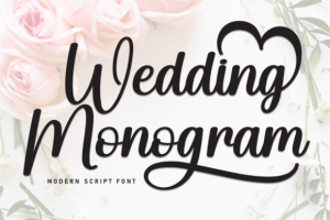 Wedding Monogram Font