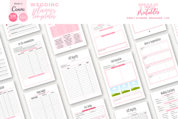 Wedding Planner Canva Templates | PINKS - Image 4