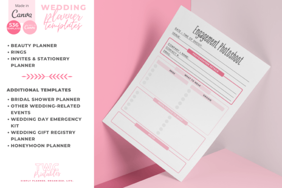 Wedding Planner Canva Templates | PINKS - Image 7