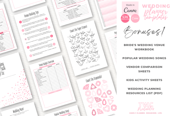 Wedding Planner Canva Templates | PINKS - Image 8