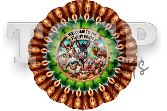 Welcome to the Funny Farm Wind Spinner - Image 2