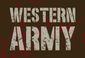 Alternative view of Western Army Font