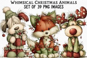 Whimsical Christmas Animals