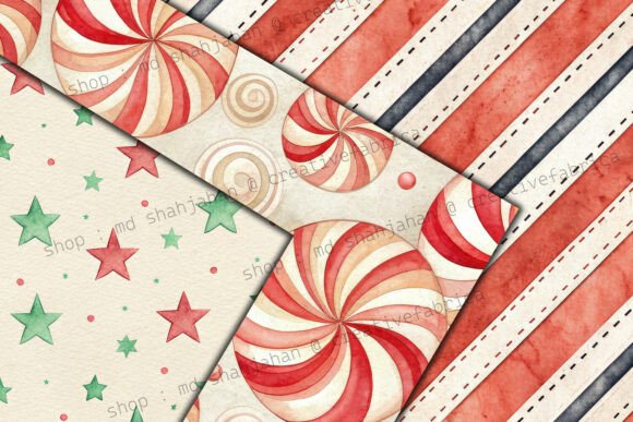 Whimsical Christmas Digital Paper - Image 2