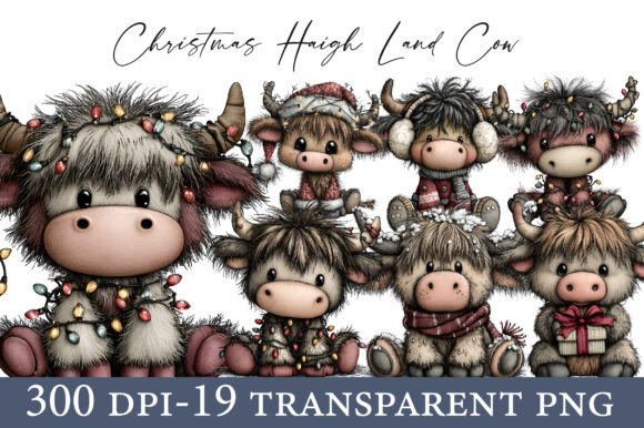 Whimsical Christmas Haigh Land Cow