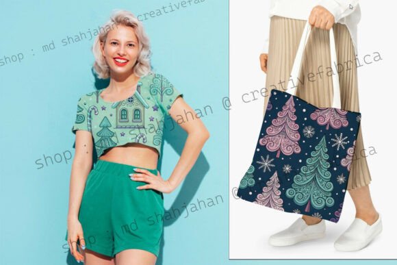 Whimsical Christmas Digital Paper - Image 5