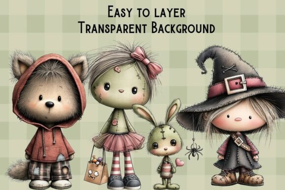 Whimsical Halloween Clipart Bundle - Image 2