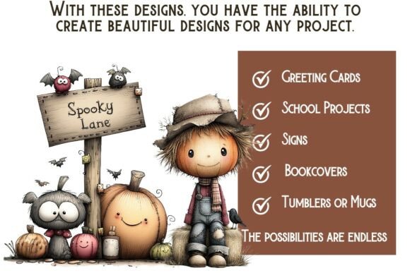 Whimsical Halloween Clipart Bundle - Image 5