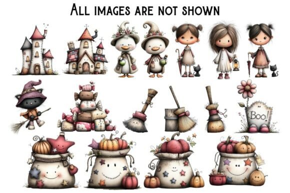 Whimsical Halloween Clipart Bundle - Image 8