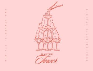 Alternative view of Whimsical Wedding Birthday Clipart