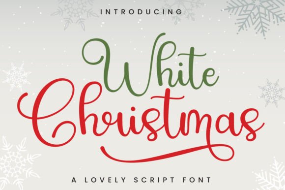 White Christmas Font
