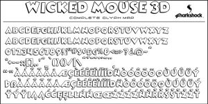 Alternative view of Wicked Mouse Font