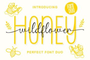 Wild Flower Honey Duo Font
