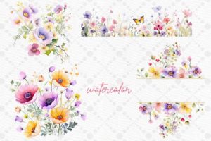 Alternative view of Wild Flowers Clipart Spring Flowers Png