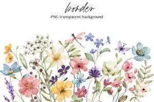 Alternative view of Wild Flowers, Butterflies and Dragonfly.