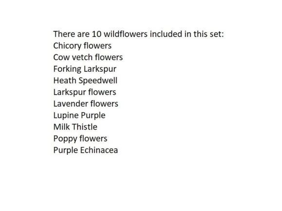 Wildflowers Embroidery Designs #WF010002 - Image 2