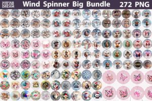 Alternative view of Wind Spinner Big Bundle Sublimation