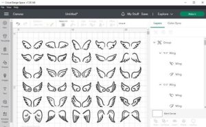 Alternative view of Wings SVG| Angel Wing Bundle PNG