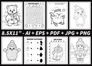 Alternative view of Winter Activity Book for Kids