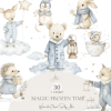 Winter Clipart Animals Set