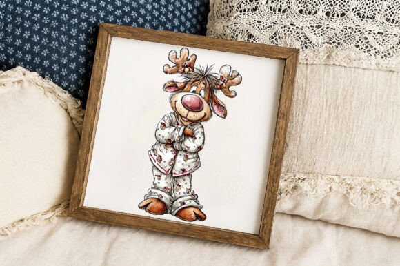 Winter Funny Reindeer Clipart - Image 5
