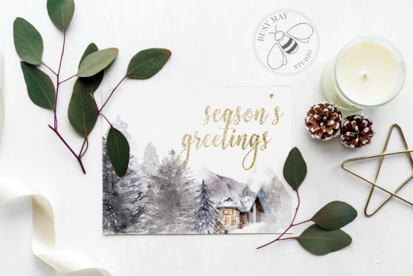 Winter Illustrations Clip Art Watercolor - Image 2