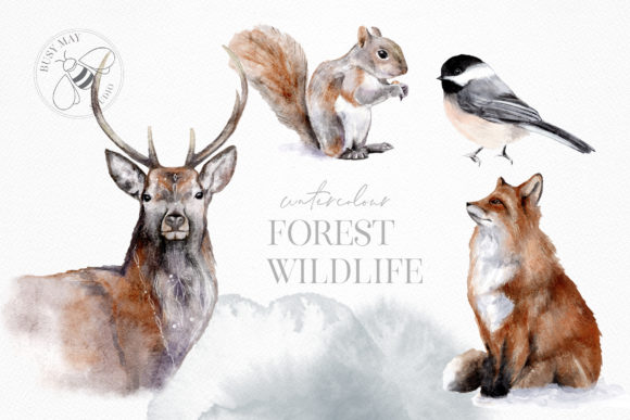 Winter Illustrations Clip Art Watercolor - Image 4