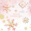 Winter Pink Blush Snowflakes Clipart