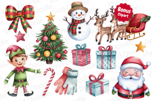 Alternative view of Winter Season Doodle Font