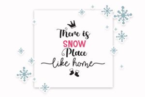 Alternative view of Winter Snow White Font