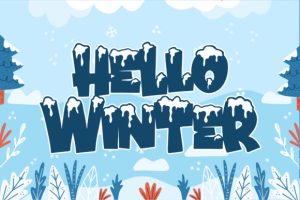 Alternative view of Winter Sunday Font
