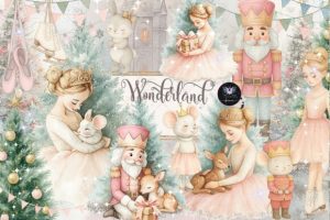 Winter Wonderland Nutcracker Clipart