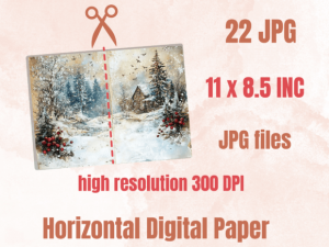 Alternative view of Winter Woodland Christmas Journal Paper