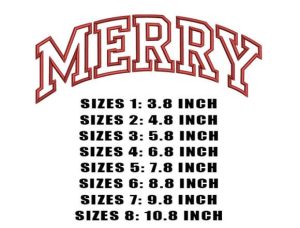 Alternative view of Winter Word Christmas Embroidery Design