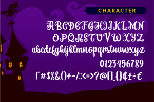 Alternative view of Witches Midnight Font