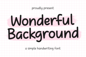 Wonderful Background Font