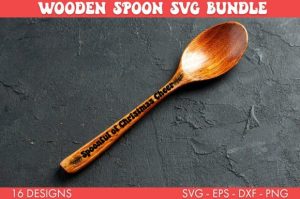 Alternative view of Wooden Spoon Christmas SVG Bundle