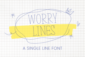 Worry Line Font