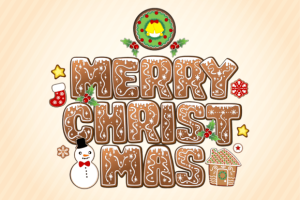 Alternative view of Xmas Biscuit Font