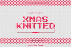 Xmas Knitted Font