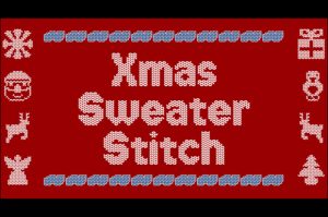 Xmas Sweater Stitch Font