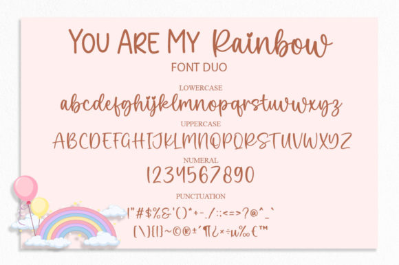 You Are My Rainbow Font - Image 8