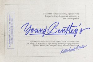 Young Bentley's Font