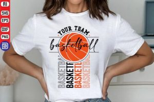 Your Team Basketball SVG PNG