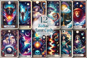 Zodiac Sign Tarot Cards Sublimation