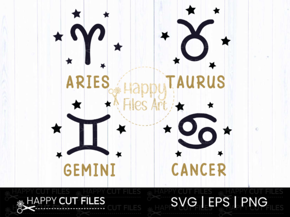 Zodiac Signs Svg Png Celestial Svg Stars - Image 3