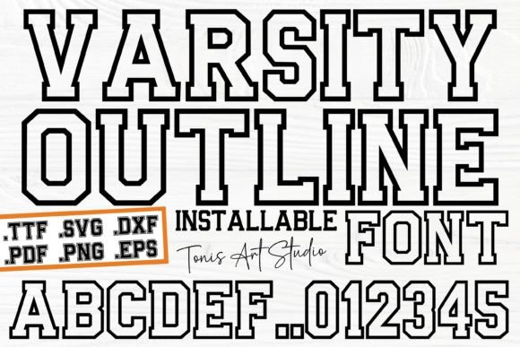 Ab Varsity Outline Font