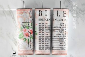 Bible Emergency Numbers Tumbler Wrap 1