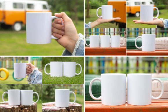 Bundle 11oz Mug Mockup PSD