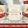 Christmas Mug Wrap Design, Funny Mug
